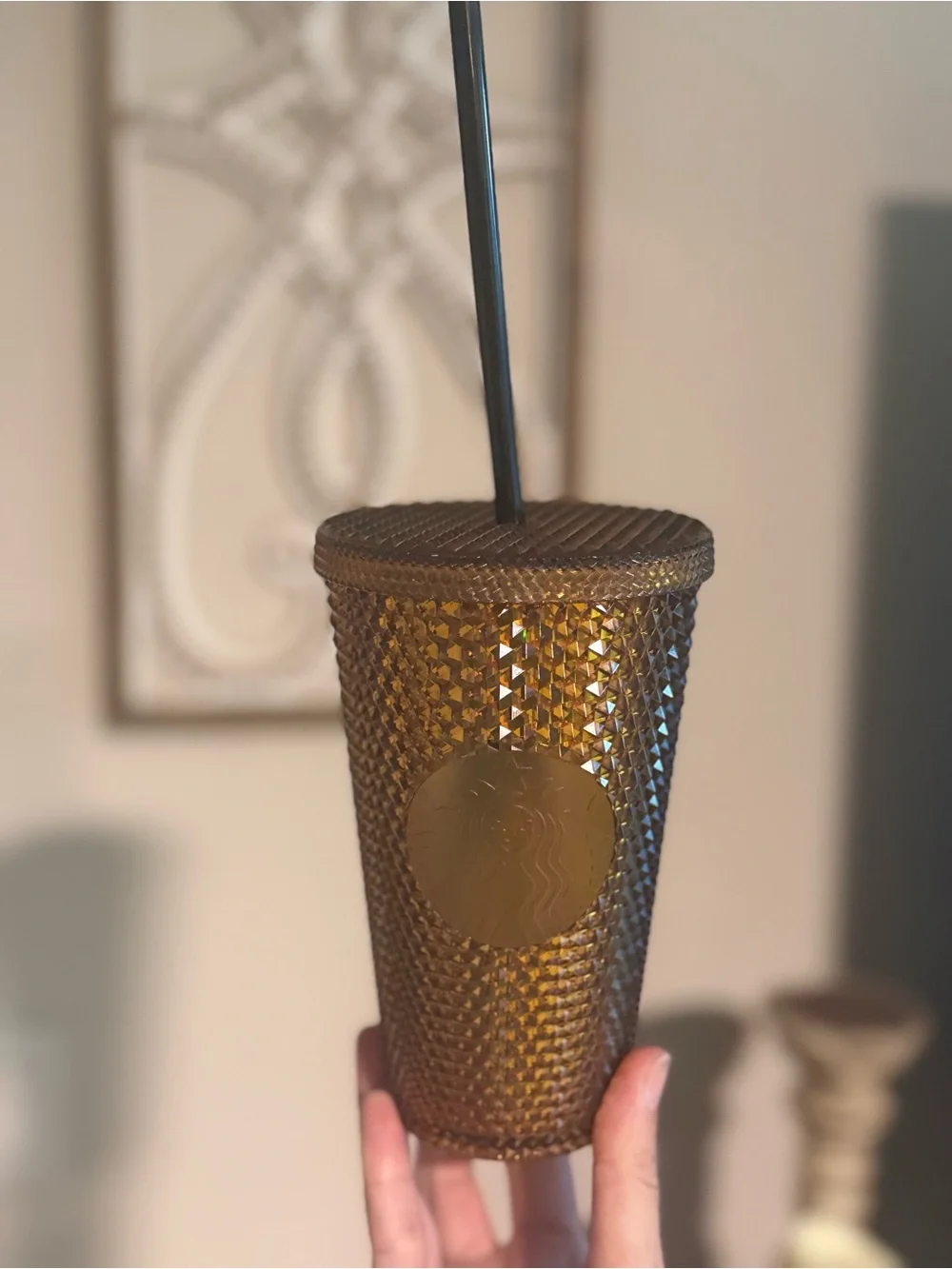 Starbucks textured studded